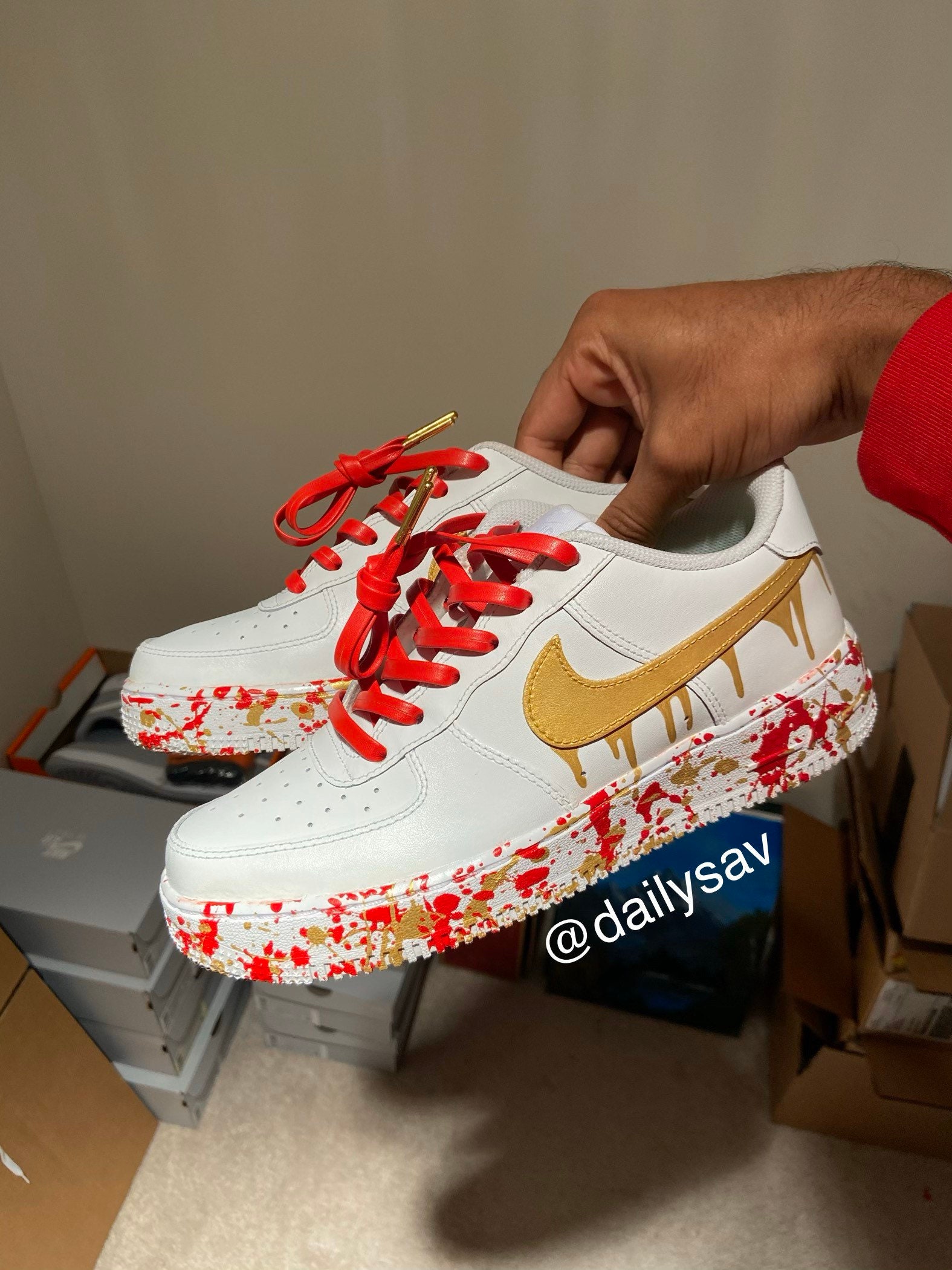 Louis Vuitton x Air Force 1 Multicolor Drip Custom : r/Customsneakers