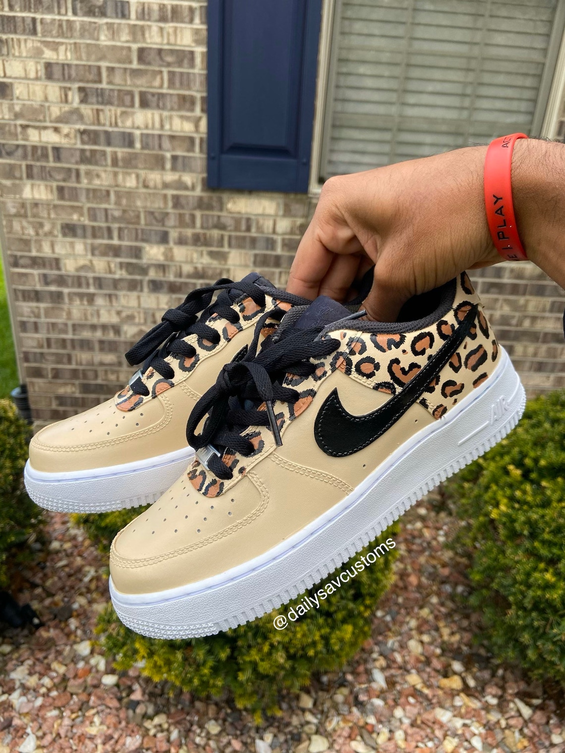 air forces with leopard print