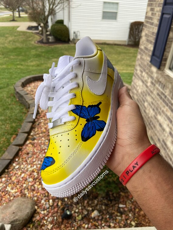 yellow butterfly air force 1