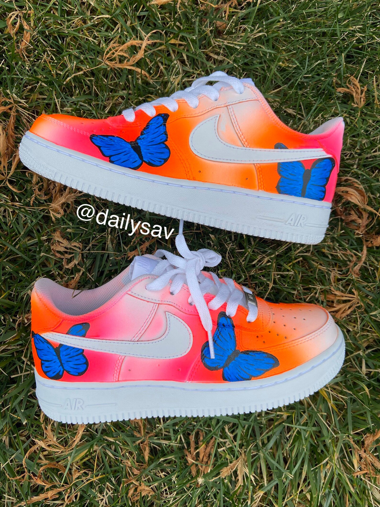 custom butterfly air force 1