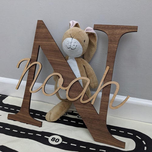 Nursery Name Sign for Baby Bedroom Wall Decor Wooden Letters Etsy