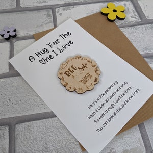 Little Pocket Hug / Bee Safe - Inspiration / Motivation - Isolation Message Token - Cheer someone up / Tante / Nanny Grandma