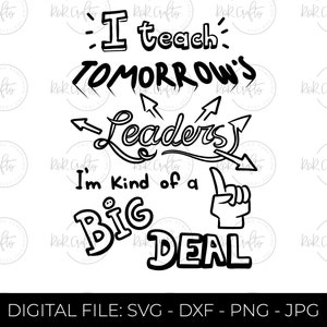 I&#39;m Kind of a Big Deal SVG, Teacher svg, Back to School Svg, School Svg, School Shirt svg, Teacher Shirts Svg. Cricut