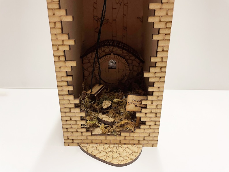 Hobbit / LOTR Themed Book Nook Shelf Insert DIY Alley Book Etsy