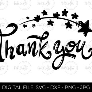 Bedankt met sterren SVG - Home coming, welkom thuis digitaal cricut bestand