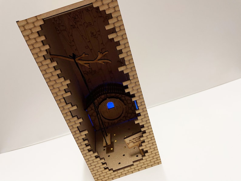 Hobbit / LOTR Themed Book Nook Shelf Insert DIY Alley Book Etsy