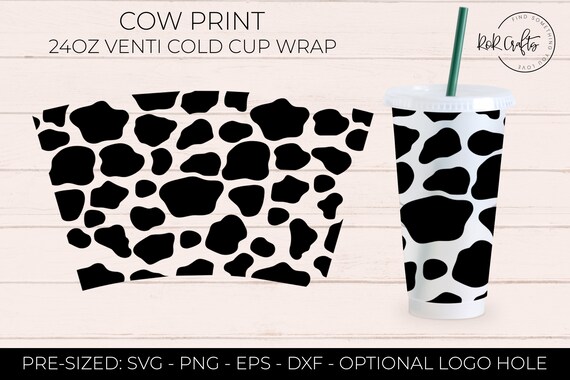 How To Make A Starbucks Vinyl Tumbler Wrap Template I Cricut I Leopard  Print 