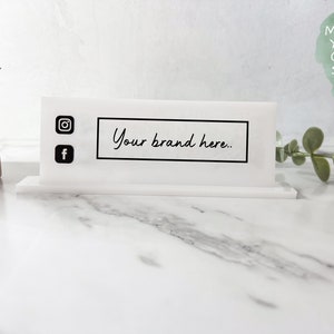 Small Business Name Photo Prop, Flat Lay, Name Sign, Instagram Name, Facebook name, Small Business, Acrylic Signage, Business Name, Design