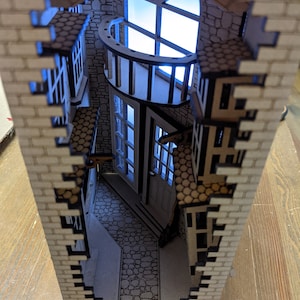 Zauberhafte Alley Bücherecke Regaleinsatz - DIY Alley Bücherecke Kit - Bücherregal Dekor - Dekoration - Diorama