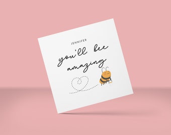 You'll Be Amazing Good Luck Card, Personalised Good Luck Card, Job Interview Card, New Adventure, Exam Card, Best Wishes Card, Go Forward