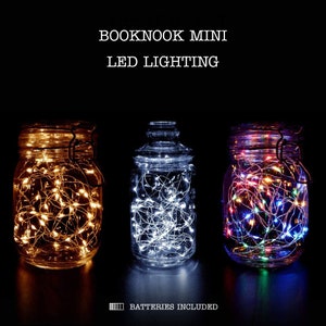 Book Nook - Lighting Battery Powered - Mini LED Lights - Model Making - Warm / Cool White - Multicoloured Ideal for Model Making
