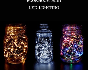 Book Nook - Lighting Battery Powered - Mini LED Lights - Model Making - Warm / Cool White - Multicoloured Ideal for Model Making