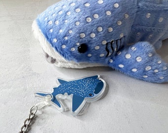 Whale Shark Keyring - Whaleshark - Ocean - Animals Gifts for Shark Lovers - Scuba Diving Gift - Endangered Species - Sea