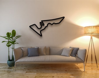 Circuit of Americas Race Track Formula 1 in 3D Black Acrylic MotoGP Wall Art Laser Cut | Ferrari Porsche BMW Mercedes