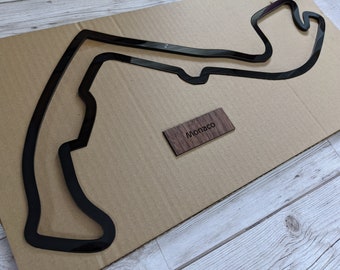 Monaco or Any Race Track Formula 1 in 3D Black Acrylic MotoGP Wall Art Laser Cut | Ferrari Porsche BMW Mercedes