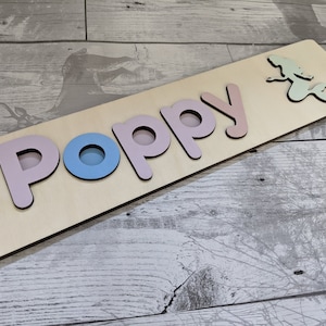 Mermaid Personalised Name Puzzle, Wood Baby Gift, Wooden Gift, Wooden child gift, wooden name puzzle. wooden jigsaw