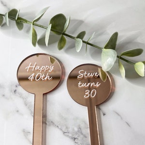 Roségold gespiegelte Acryl Getränke Rührer - Hochzeitsgeschenke - Swizzle Sticks - Party Drink Stirrer - Party Rosegold Gastgeschenk - Rührstab