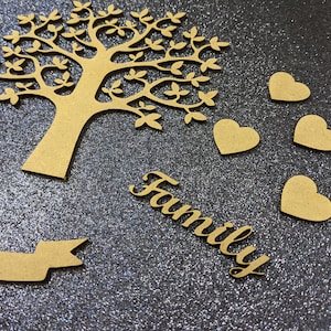 Heart Tree Blanks - Hand Sanded High Quality MDF and Plywood Blanks For Any Crafting Needs - Custom Sizing Available