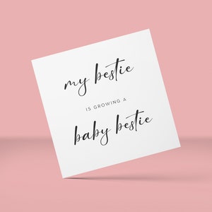 My Bestie Is Having a Baby Bestie Pregnant Card, On Your Pregnancy Card,  Parents To Be Pregnancy Card, Pregnancy Card For Mummy To be