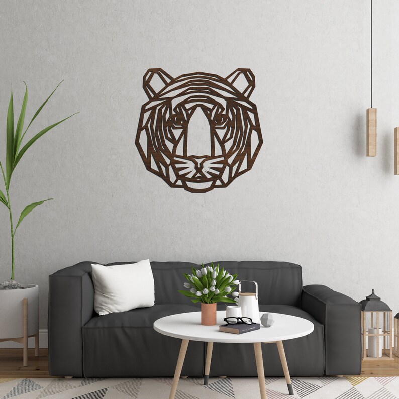 Safari Themed Wall Decor Art Wooden Geometric Nursery Etsy