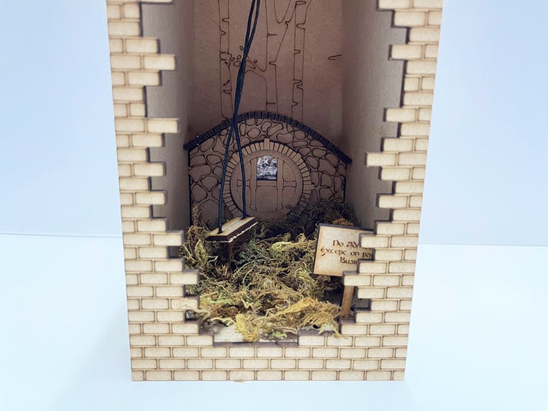 Hobbit / LOTR Themed Book Nook Shelf Insert DIY Alley Book Etsy