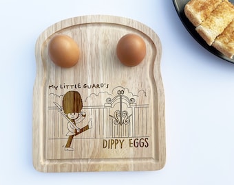 Uovo personalizzato Soldati Uovo Dippy - Tavola uovo colazione in legno - Idea regalo perfetta - Rendere divertente la colazione - Bambini Uova di Eggcellent