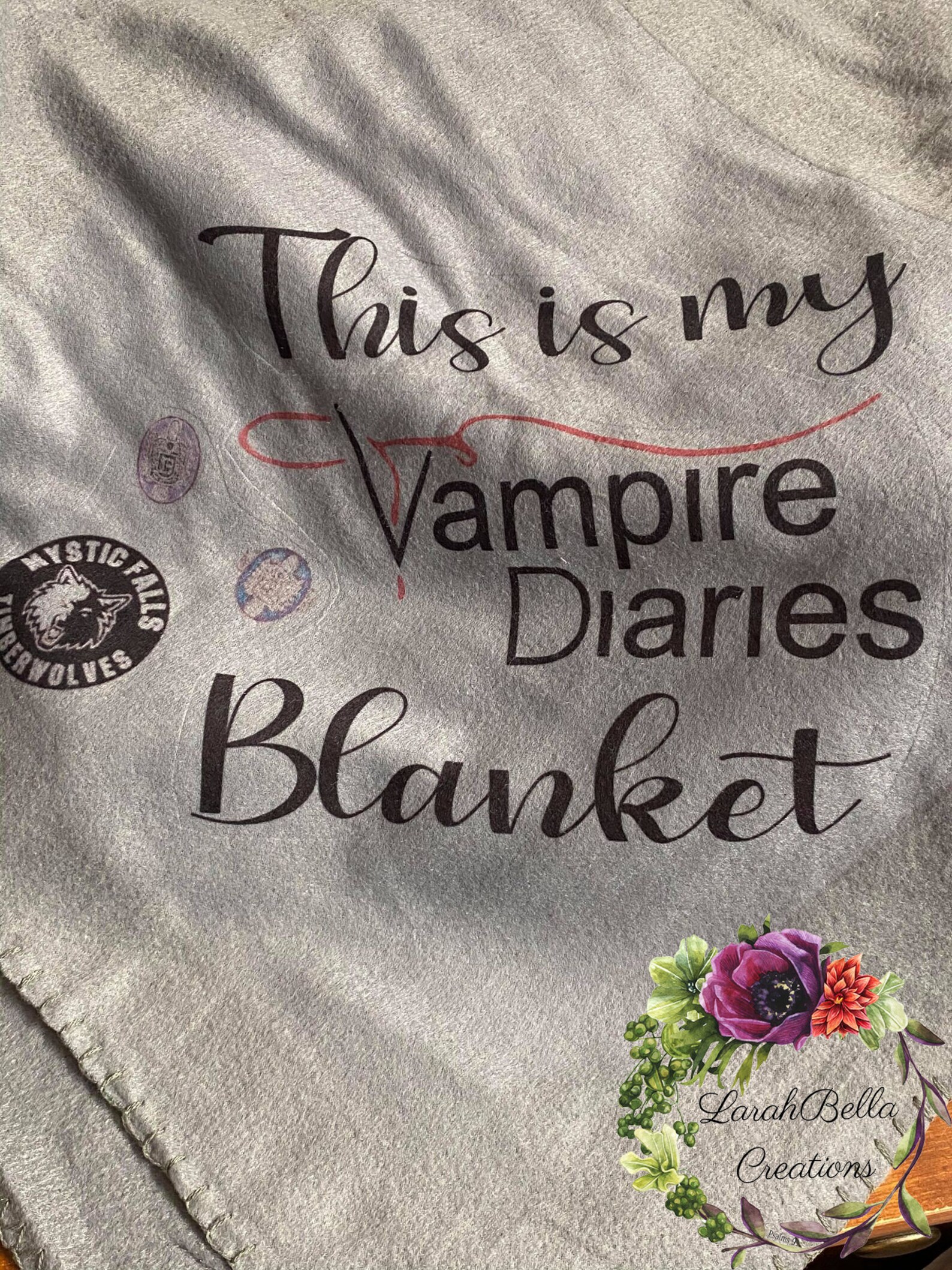 Vampire Diaries Blanket Etsy