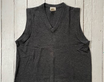 Large LL Bean Vintage Lambswool Sweater Vest