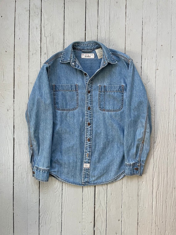 Vintage Levi's Denim Work Shirt Size S - Etsy UK