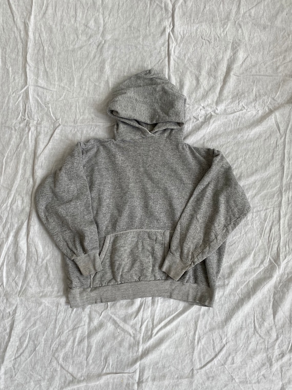 70s Vintage Grey Blank Hoodie