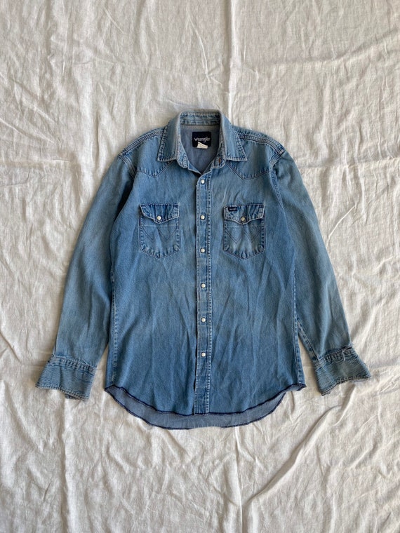 Vintage Wrangler Denim Western Shirt