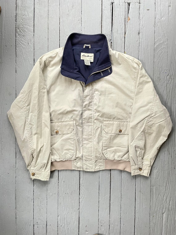 XL Eddie Bauer Cream Mid-Weight Jacket