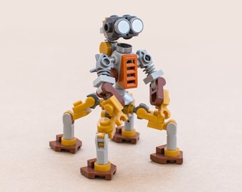 Sci-Fi Western brick build robot / Instructions Only