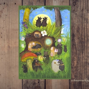 Mäusemusik - Kinderposter von E.M. Ott-Heidmann in DIN A2 aus Recyclingpapier