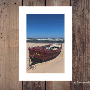 Barca da pesca - Poster DIN A3 in carta riciclata
