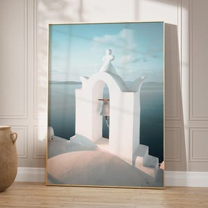 Greece Print, Santorini Print, Greece Wall Art, Mediterranean Wall Art, Coastal Wall Art, Travel Poster, Neutral Print, Greek Photography