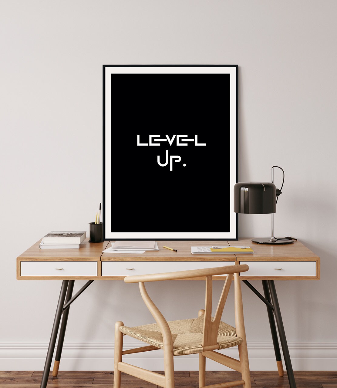 Level up Printable Wall Art, Gaming Wall Decor, Gamer Print