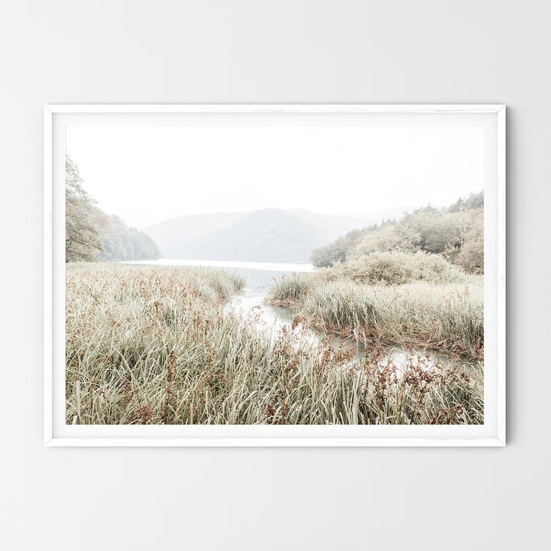Sage Green Wall Art Nature Landscape Print Modern Farmhouse Etsy Canada