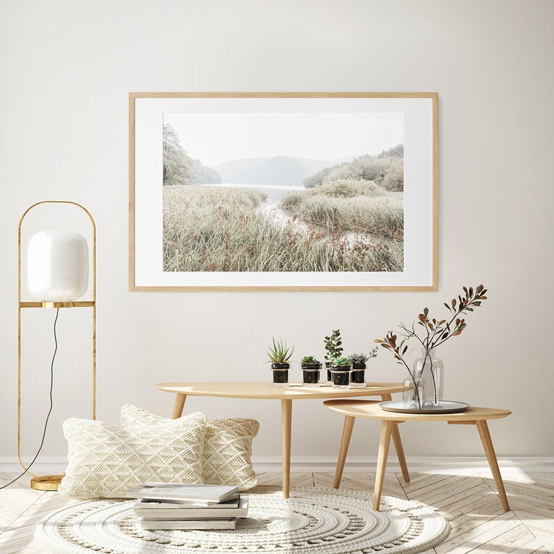 Sage Green Wall Art Nature Landscape Print Modern Farmhouse Etsy Hong