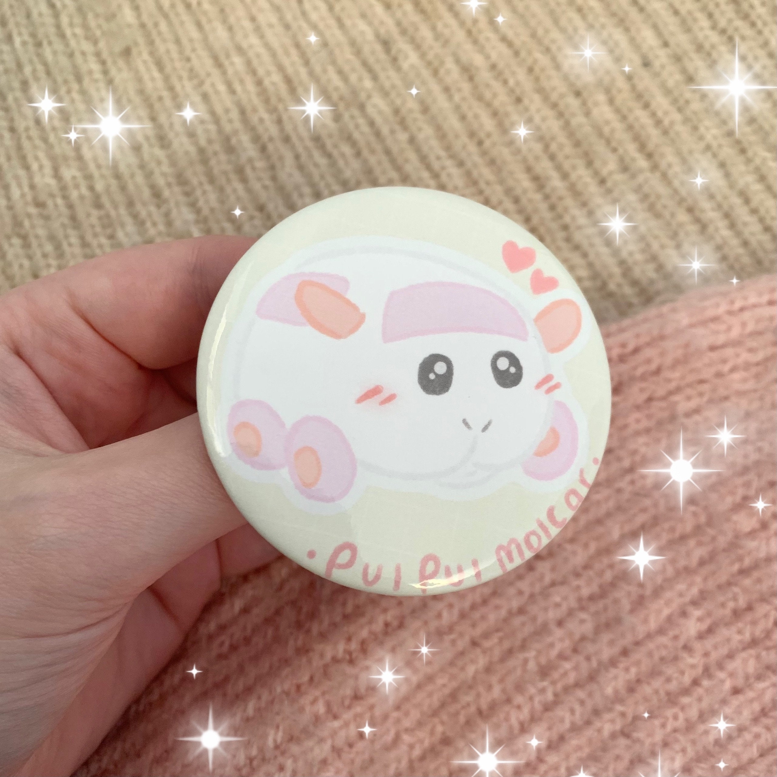 Pui Pui Molcar Badge Anime, モルカー, Guinea Pig, Kawaii, Manga, Pastel