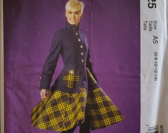 A5 McCalls Patterns M7025 Misses Coat 6-8-10-12-14