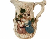 Vintage Collectible Cream Pitcher Ceramic Water Pitcher Farm Style