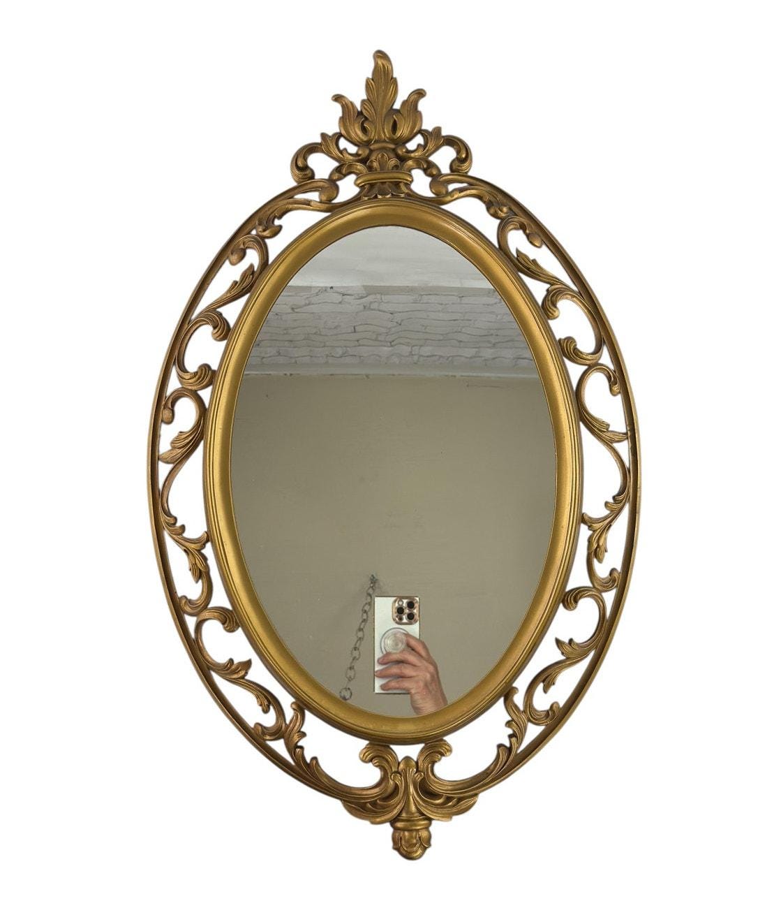 オーバル ウォールミラー ゴールド ミッドセンチュリー アンティーク レトロ 楽天市場】イタリア製 ウォールミラーイタリア ミラー クラシック