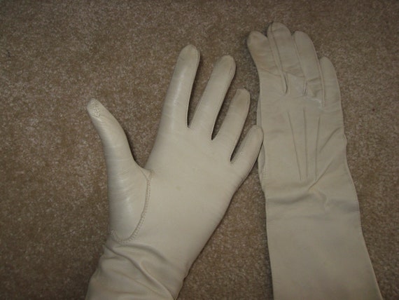 Vintage louis fischl leather gloves elegant glove… - image 4