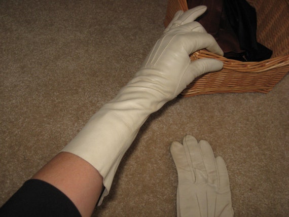 Vintage louis fischl leather gloves elegant glove… - image 3