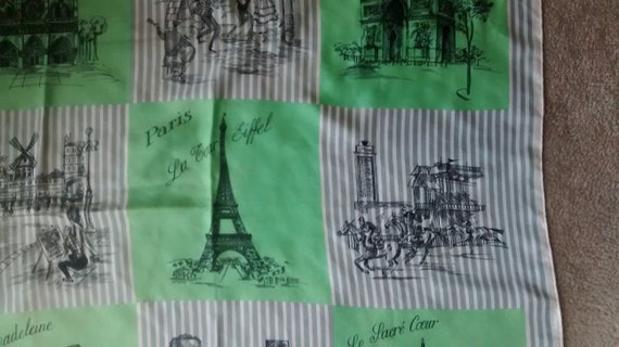 Vintage Scarf Paris 100% silk collection creat ci… - image 6