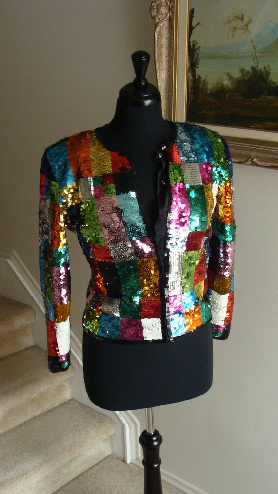 Multicolor 2025 sequin cardigan