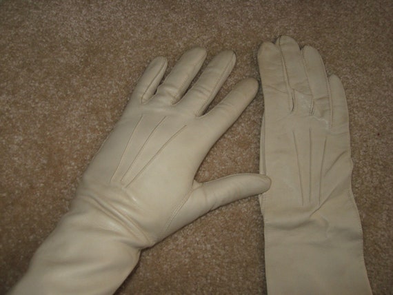 Vintage louis fischl leather gloves elegant glove… - image 5