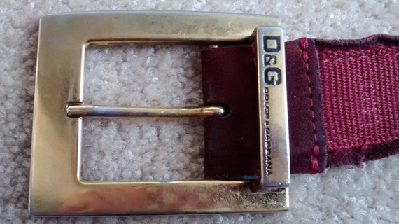 Vintage Red Dolce & Gabbana belt, classy D and G … - image 4