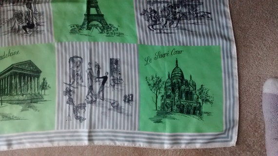 Vintage Scarf Paris 100% silk collection creat ci… - image 5